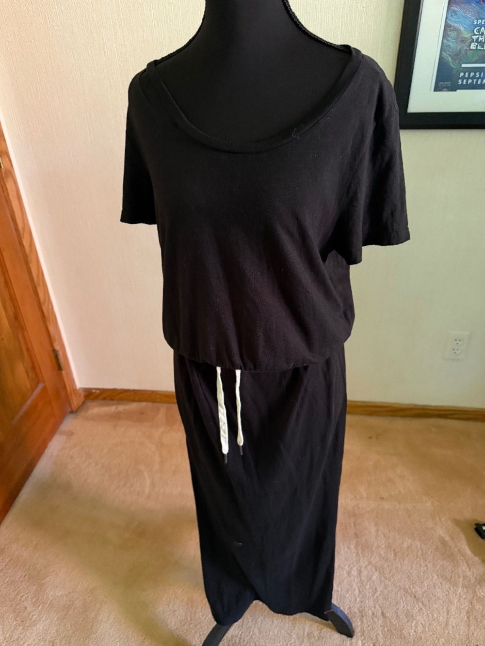 Philanthropy Black Distressed Cover Up Dress Size M